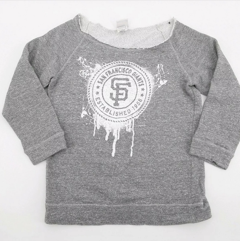 San Francisco Giants Pullover Sweatshirt Boat Neck